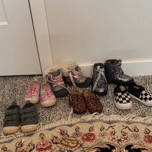 Chic Baby Walker Shoes - Green, Pink, Leopard, Silver